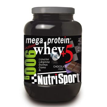Bebida En Polvo Nustrisport Megaprotein Whey 5 Chocolate 900gr